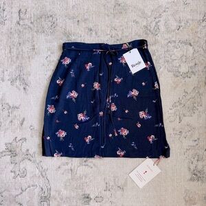 Rouje Constantine Navy Floral Skirt